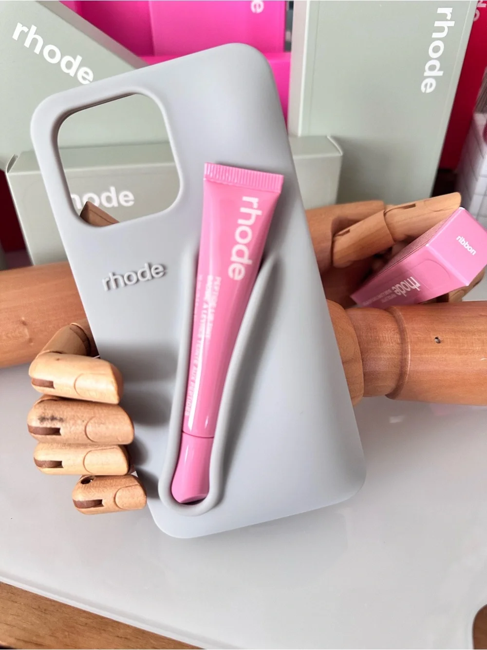 NEW Rhode Gray Silicone Lip Case | NIB iPhone 14/15/16
